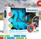 Discovery Kids Siberia, The Frost-Breathing RC Dragon with Smoke Breath, Walking, Wing Flapping & Light Up Large Dinosaur Toy with Realistic Roaring Sounds, Remote Control Toy Dragon
