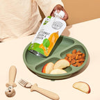 Serenity Kids 6+ Months Veggie Puree Baby Food Pouches - USDA Organic No Added Sugar - Butternut Squash & Spinach Blend - BPA & Allergen Free - 3.5 Oz, 6 Pack