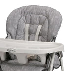 Graco Slim Snacker High Chair, Ultra Slim, Fast-Folding, Multiple Recline Positions, Comfortable Feeding, Whisk