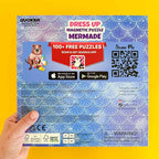 QUOKKA Magnetic Dress-Up Dolls for Girls Boys with 35 Magnetic Pieces - Creative Magnetic Play Set for Home or Travel - Perfect Magnetic Paper Dolls for Ages 3 and Up, Boost Storytelling with Mermaids