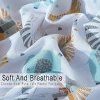 Bimocosy Baby Crib Sheets for Boys, Fitted Crib Sheet 4 Pack for Standard Crib and Toddler Mattresses, Super Soft Breathable Microfiber Baby Sheet 28x52x8in, Stars/Woodland Animals/Grey/Green