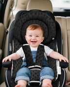 Infant Car Seat Insert with Removable Cushion for Baby Preemie Newborn Infant, Reversible carseat Insert Head Body Support Fits for Stroller, Baby Swing, Rocker, Bouncer, Bassinet - Black