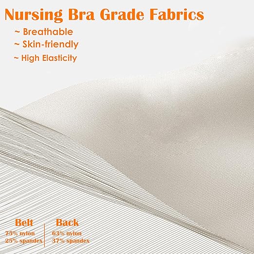 Upgranded Pregnancy Belly Band, Belly Support Belt for Pregnant Women with Adjustable Straps, Back Support, Waist Support Belt for Pregnancy (Orange, Small)