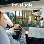 Onco Forward Facing Baby Car Mirror - Clip On Car Mirror for Baby, 100% Shatterproof & Shakeproof, Newborn Essentials