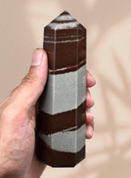 Amazing Gemstone Large Narmada Shiva Lingam Crystal Towers ~ Natural Healing Crystal Point Obelisk for Reiki Healing and Crystal Grid (5.5 to 6 INCH)