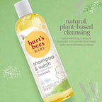 Burt's Bees Baby Shampoo & Wash, Lavender, Calming Tear Free Baby Soap,12 Fl Oz (Pack of 3)