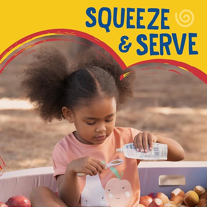 Earth's Best Organic Yogurt Smoothie Pouches for Toddlers 24 Months+, Strawberry Banana, Fruit Yogurt, 4.2 oz Resealable Pouch, Pack of 12