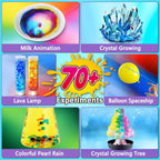 UNGLINGA 70+ Experiments Science Kit for Kids, Chemistry Set, Educational Toys Gifts Idea for Boys and Girls Birthday Christmas S.T.E.M Toy Project