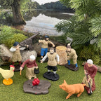 Safari Ltd. Jamestown Settlers TOOB - 10 Figurines: Sailor, Gardener, Blacksmith, Settlers, John Smith, Chicken, Pig, Cannon - Educational Toy Figures For Boys, Girls & Kids Ages 3+