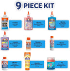 Elmer's Ocean Dive Slime Kit, Slime Supplies Include Liquid Glue, Activator, and Premade Slime, 9 Count
