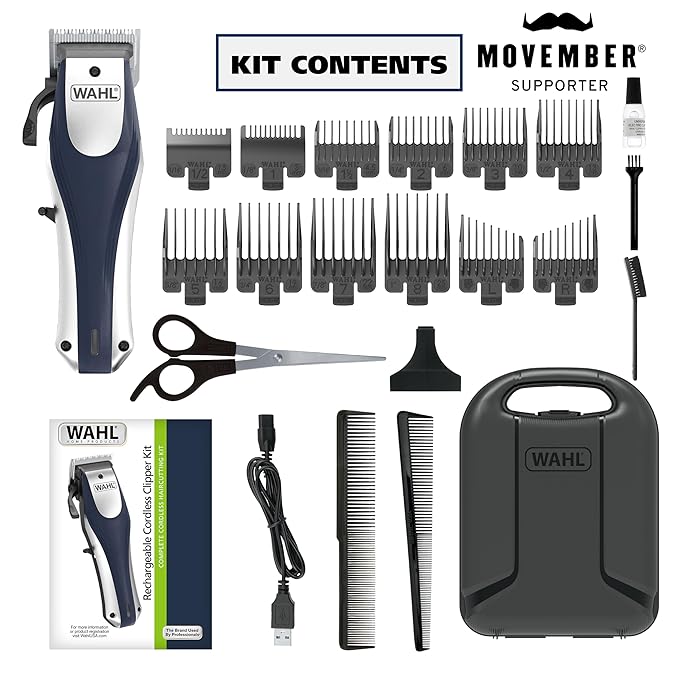 Wahl Lithium Ion Pro Rechargeable Cordless Hair Clippers for Men, Woman, & Children with Smart Charge Technology for Convenient at Home Haircutting - Model 79470