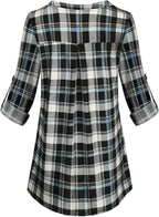 Joymom Maternity Rolled Long Sleeve Nursing Tops Tunic Blouses Breastfeeding