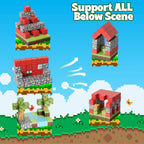 176 PCS Magnetic Blocks for Kids Ages 4-8, STEM Building Toys for 3+ Year Old Boys Girls, Magnetic Tiles Stacking Blocks Educational Preschool Toys Birthday Gifts