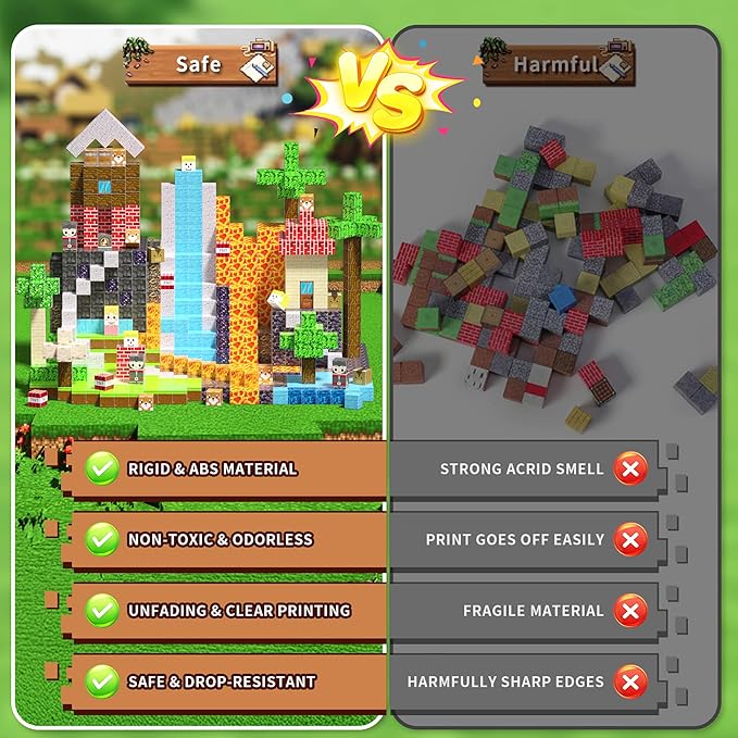 Magnetic Blocks, Magnetic Building Blocks, 3D Construction Build Toys, STEM Sensory Magnet Cubes (Multicolor-300PCS)