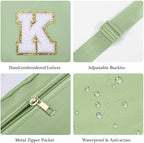 YOOLIFE Friend Gifts - Crossbody Bag for Women, Green Initial Crossbody Bag