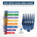 Wahl Color Pro Cordless Rechargeable Hair Clipper & Trimmer – Easy Color-Coded Guide Combs - for Men, Women, & Children – Model 9649P