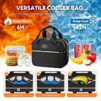 PIIOSER Breastmilk Cooler Bag with Ice Pack, Compatible with Wearable Breast Pumps & Accessories - Portable Pumps Carrying Case for Nursing & Working Moms, Black