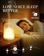 Aromatherapy Diffuser – Ultrasonic Essential Oil Diffuser, Health Night Light, Timer & Auto Shut-Off, BPA-Free, 120ml Diffusers for Home, Office, or Spa