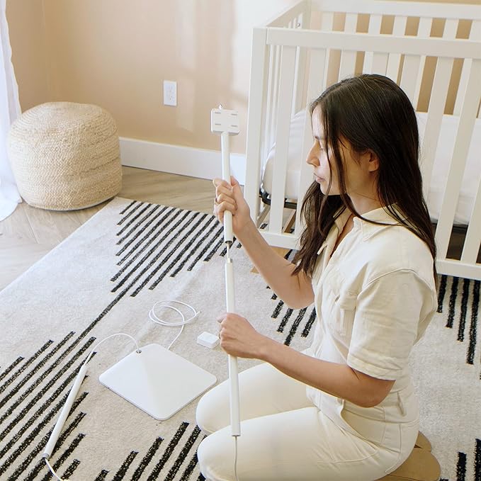 Miku Floor Stand Accessory for Miku Pro Upgraded Smart Baby Monitor, Adjustable Stable Base for Crib and Nursery Placement, Easy to Install, Tools Included, Monitor Not Included