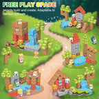 Magnetic Blocks 100 PCS Magnetic Building Blocks, 3+ STEM Montessori Sensory Toys, Magnetic Cube for for 3 4 5 6 7 8 9 10 11 12 8-12 Years Old Boys & Girls Birthday Gifts