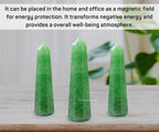 Amazing Gemstone Green Strawberry Quartz Crystal Towers - Natural Healing Crystal Point Obelisk for Reiki Healing and Crystal Grid (3 Inch)