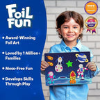 Skillmatics Foil Fun - Space, No Mess Art for Kids, Craft Kits & Supplies, DIY Creative Activity, Travel Toys, Gifts for Boys & Girls Ages 4, 5, 6, 7, 8, 9