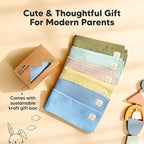 KeaBabies Organic Cotton Burp Cloths Baby Girl, Boy - 6-Pack Large Burping Clothes for Babies, Spit Up Rags, Super Soft & Absorbent Newborn Wash Towels, Gender Neutral, Non-Shrink (Stria, Daybreak)