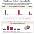 CICA Silicone Scar Cream – New & Old Scar, Stretch Marks & PIH Appearance Improvement - Medical-Grade Silicone with TECA, PASSIOLINE, Hyaluronic Acid & Panthenol - Supports Wound Healing - 50 ml