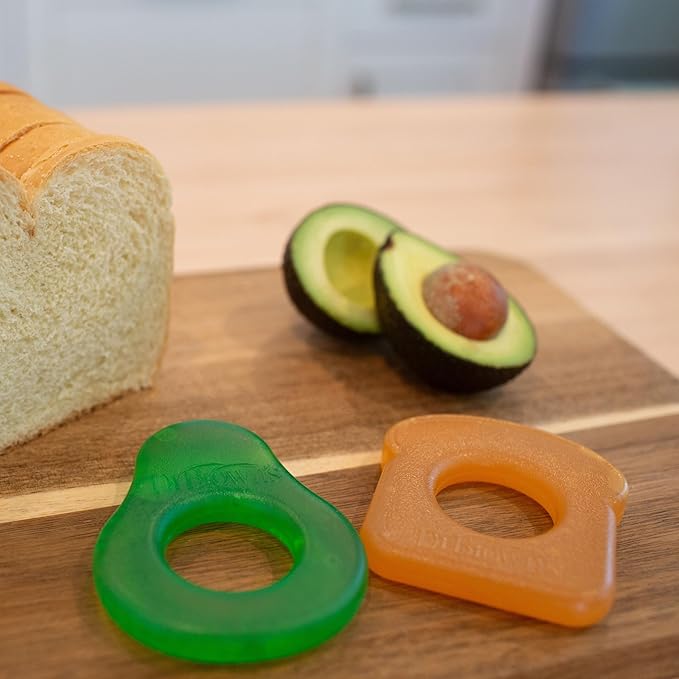 Dr. Brown's AquaCool Water-Filled Teether, Cooling Teether Toy for Babies, Soothes Sore Gums, Avocado Toast Shapes, BPA Free, 3m+, 2-Pack