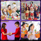 Libima 9 Pcs Mini Stuffed Animals Keychains 3.15 Inch Small Plush Cute Ornaments Bulk Toys for Baby Shower Birthday Party Decors Gift Bags Fillers Halloween Christmas Basket Stuffers(Fluffy Monsters)