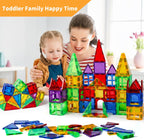 MAGBLOCK Magnetic Tiles Kids Toys, 120PCS 3D Magnetic Building Blocks Set Construction Toys Educational STEM Magnet Tiles for Kids Stacking Blocks Learning Gifts for Toddlers Boys Girls