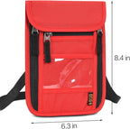 Neck Wallet Lightweight RFID Blocking Waterproof Travel Pouch for Women Men