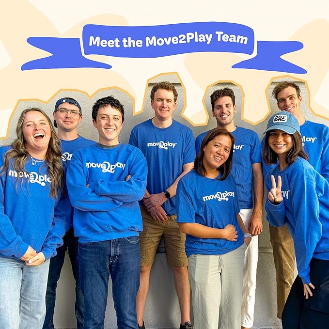 Move2Play, 4-in-1 Baby Play Mat & Activity Center Gym | Walker | Infant Toy for Tummy Time | Birthday Gift for 3, 4, 5, 6, 7, 8, 9, 10, 12 + Month Old Boys & Girls (Yellow)