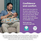 Boppy Nursing Pillow - Ergonomic Bottle & Breastfeeding Pillow with High, Firm, Large Area, Water-Repellent Cushion with Washable Cover; Baby Safety Alliance Verified - Colorful Forest Animals