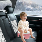 MCGMITT Portable Potty Seat for Kids Travel - Foldable Training Toilet Chair for Toddler Girls with Storage Bags for Outdoor and Indoor Easy to Clean(Pink)