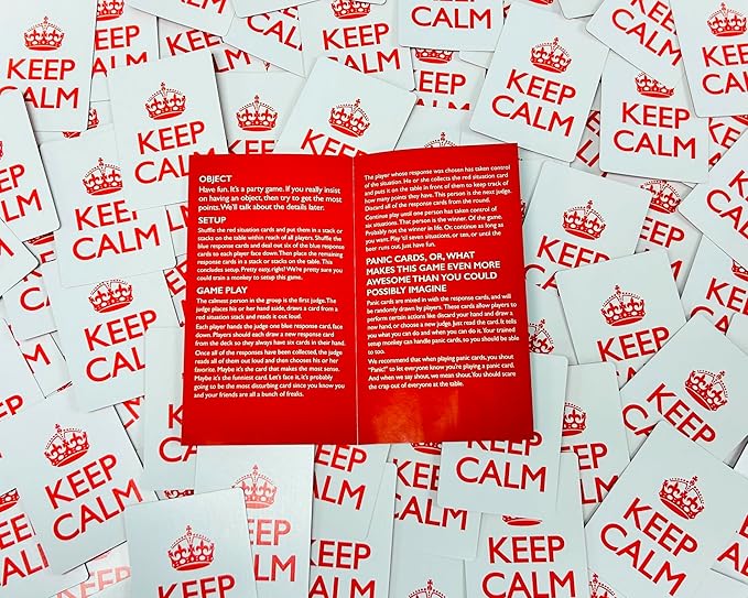 Keep Calm - Hilarious Party Game for Friends and Family - Ideal for Game Night - Ages 17+, 3-8 Players