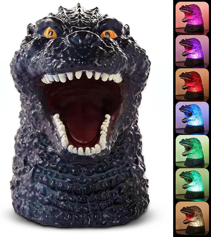 WLHONG Dinosaur Monster Night Light for Kid, Cute Color Changing Silicone Baby Night Light with Touch Sensor, Portable Rechargeable LED Bedside Nursery Lamp for Toddlers Room, Monster Gift Boys Girls