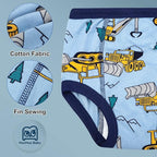 MooMoo Baby Potty Training Underwear 10 Packs Absorbent Toddler Training Pants for Boys and Girls Cotton Pee Pants 2T-9T