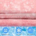 Amagoing Cooling Pregnancy Pillow for Sleeping, U Shaped Maternity Full Body Pillow for Women with Hip, Leg, Back Pain Support, Removable Cooling Cover Included (Pink)