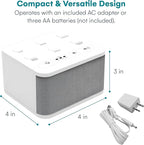 Big Red Rooster Sleep Sound Machine - White Noise Device for Kids and Babies with Rain and Nature Sounds - Portable Noise Cancellation for Nap Time, Bedroom, Nursery, or Office - 4x4x3 in