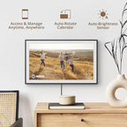 Dragon Touch 21.5" Digital Calendar Chore Chart – 1080P Full HD Interactive Touchscreen, Smart Family Planner, Hearth Display Digital Calendar Wall & Desk Mountable for Seamless Scheduling Black