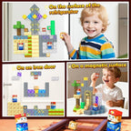 150 PCS Magnetic Blocks: Magnet Building Toys for Kids Ages 4-8, STEM Sensory Building Cubes for Toddlers, Build Mine Magnet World Set for 3-12 Boy Girl Years Old Birthday