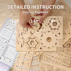 3D Puzzles for Adults, Wooden 3D Puzzle Model Lotus Pavilion Music Box Toys Building Kits, DIY Wood Crafts Cool Toy Hobbies for Men Women, Creative Assembly Gifts