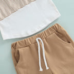 Mubineo Infant Toddler Baby Boy Summer T Shirt Shorts Outfits Short Sleeve Tee Tops Clothes Set