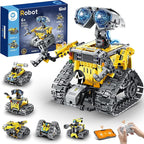 Sillbird Robot Building Kit with Remote Control Gifts for Kids Boys Ages 8-13, Coding STEM Robotic Technic Racer Car Toys for Birthday, Build 6in1 Model with 631 Pieces