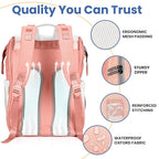 PILLANI Baby Diaper Bag Backpack - Large Bag for Boys & Girls, Waterproof Diaper Backpack - Travel Diaper Bags w/Changing Pad, Baby Registry Search & Shower Gifts - Essentials Must Haves Newborn Stuff