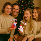 RunNico 12 Pack Christmas Snowman Squeeze Sensory Toy, Santa Claus Squishy Fidget Toys, Stretchy Christmas Snowman Relieve Stress Ball for Holiday Decoration Party Favors Adult Anxiety Relieve