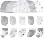 Baby Hats Mittens and Socks Set Cotton Newborn Hat Beanie Soft Infant Girls Boys Caps Gloves 0-6 month