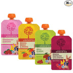 Peter Rabbit Organics Fruit Flavors Variety Pack - Squeezable Snack Pouches, 4 oz. (Pack of 36)