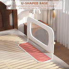 Bed Rail for Toddlers, Baby Bed Rail Guard for Kids, Toddler Bed Rails with Reinforced Anchor Fit, Height Adjustable & Foldable Bed Rail Guard for Twin, Full, Queen & King Beds (White, 32IN)